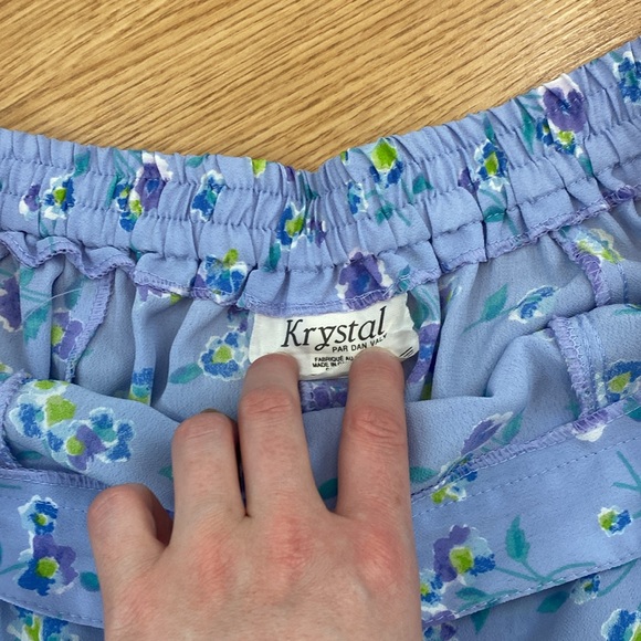 Size 14/16 Lavender Floral Button Up Maxi Skirt - Picture 9 of 12